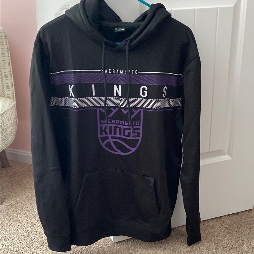 NBA Sacramento Kings Black and Purple Hoodie